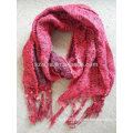 women winter beads fashion acrylic knitted long pendent scarf